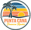 Punta Cana Dominican Republic Vintage Stamp Shirt Design