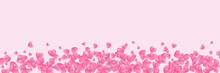 Pink Love Heart Shape Abstract Background.