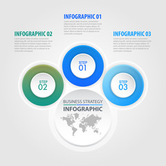 Wall Mural - Business Infographics design elements template graphic illustration. Vector eps10.