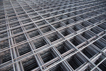 Steel Bar Iron Wire In Factory.Steel Rebars For Reinforced Concrete  Construction Site.Steel Reinforcement Bar For Industrial Building