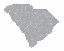 The South Carolina Isolated Map And Its Counties
