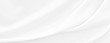 © Kamjana - White gray satin texture that is white silver fabric silk panorama background with beautiful soft blur pattern natural.