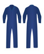 Blue working uniform. vector illustration