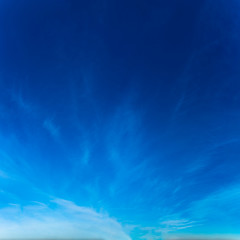 Wall Mural - fantastic clouds against blue sky