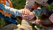 © Svitlana - We are the best team. Family holding hands together closeup