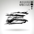 © monum - Black brush stroke and texture. Grunge vector abstract hand - painted element. Underline and border design.