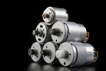 Electric Motors For Driving Small Household Appliances. Ethereal Accessories In The Workshop.