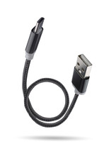 USB Type-c And USB-A Cable Isolated On A White Background. Full Depth Of Field. Isolated Using Clipping Path.
