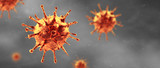 Fototapeta  - New coronavirus 2019-ncov. 3D illustration