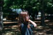 © Hiroyuki - 春 夏 公園 ウェーブヘア ロングヘア 女性 ポートレート