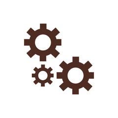 Canvas Print - machine gears assembly piece icon