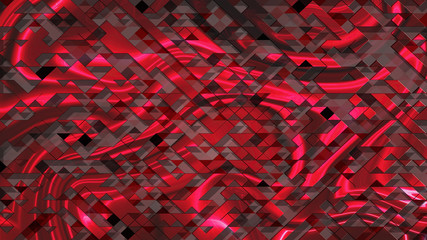 Wall Mural - red and black tirangle background and texture.