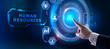© putilov_denis - Business, Technology, Internet and network concept. Human Resources HR management concept.