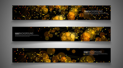 Modern vector design banner background. Abstract creative concept light graphic layout template.