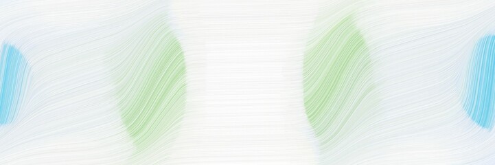 Aufkleber - modern horizontal header with white smoke, ash gray and sky blue colors. fluid curved flowing waves and curves
