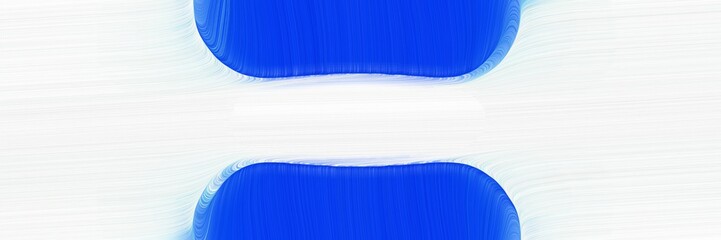 Poster - modern banner with white smoke, strong blue and baby blue colors. fluid curved flowing waves and curves