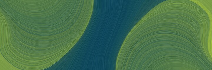 Aufkleber - moving header with dark olive green, dark slate gray and moderate green colors. fluid curved lines with dynamic flowing waves and curves