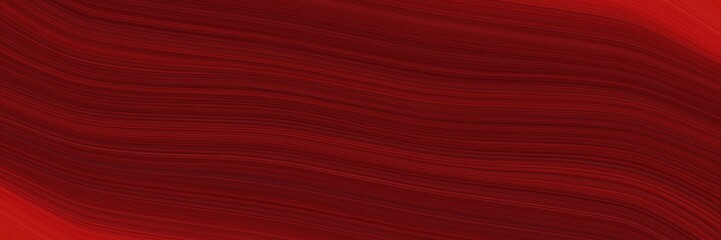 Aufkleber - flowing banner with dark red, maroon and firebrick colors. fluid curved lines with dynamic flowing waves and curves