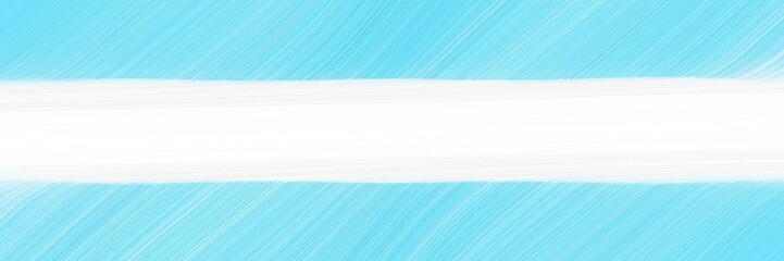 Aufkleber - surreal designed horizontal banner with baby blue, white smoke and pale turquoise colors. fluid curved lines with dynamic flowing waves and curves