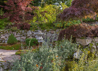 Wall Mural - idyllic garden scenery