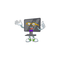 Poster - The Geek character of computer screen mascot design