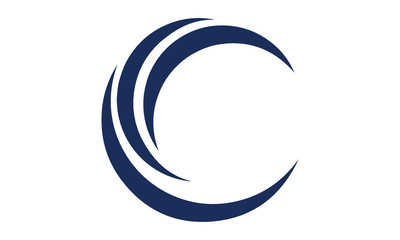 c logo shape letter moon. modern c-logo concept: sleek, professional, and minimalist branding design