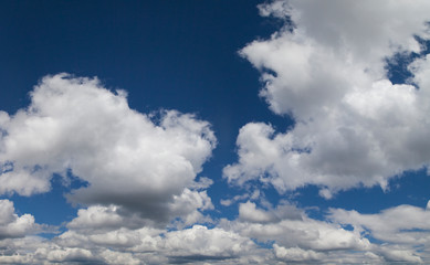 Blue sky with white clouds, natural backgrounds