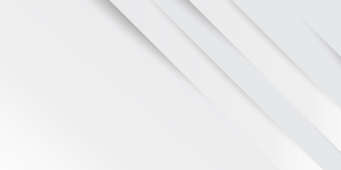 Wall Mural - grey white abstract background paper shine and layer element vector for presentation design. suit fo