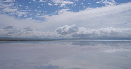Sticker - Majestic beautiful landscape of Caka salt lake in Qinghai China