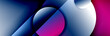 © antishock - Dynamic trendy geometrical abstract background. Circles, round shapes 3d shadow effects and fluid gradients. Modern overlapping round forms