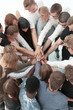 © ASDF - group of young people showing their unity