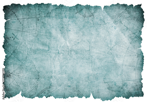 old blue torn blank treasur...