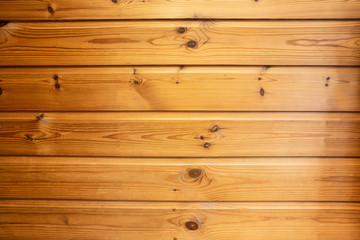 Wall Mural - Brown wooden plank wall background texture, retro design soft light colors