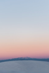 Wall Mural - Sierra Blanca during sunset at White Sands National Park in Alamogordo, New Mexico. 