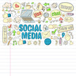 © rudut2015 - Social media, business, management vector icons. Internet marketing, communications.