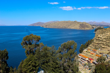 Wall Mural - view of the island of santorini greece