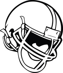 Football Helmet Vector Illustration