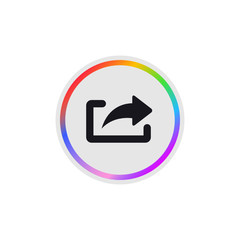 Canvas Print - Share Button -  Modern App Button