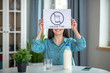 © zinkevych - Woman holding a lactose free sign while drinking milk