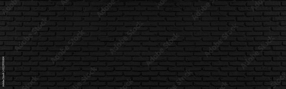 Abstract black brick wall texture for background or wallpaper design ...