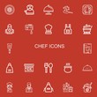© Nadir - Editable 22 chef icons for web and mobile