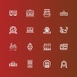 © Nadir - Editable 16 train icons for web and mobile