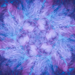  abstract pink fractal background . Fantasy smoke abstract on black background. .