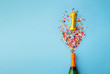 1st anniversary champagne bottle balloon pop