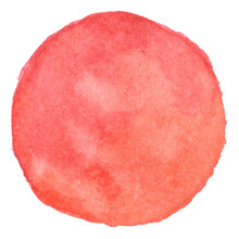 Watercolor Background Red Circle