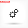 © Stanislav - Gears vector icon , lorem ipsum Flat design