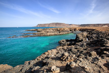 View On The Rough Rocky Coast With Bays Of Sal Rei On Boa Vista In Cape Verde