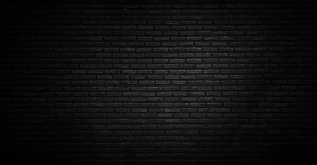 Wall Mural - black texture with brick wall for background website or brickwork for design