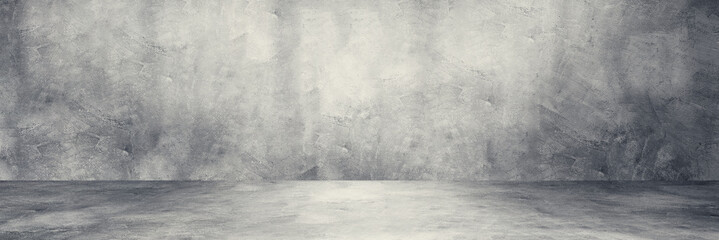 Empty space studio room of Plaster concrete grunge texture background for use display product.