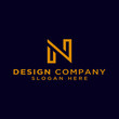 © Salman - logo design inspiration for companies from the initial letters of the N logo icon. -Vector